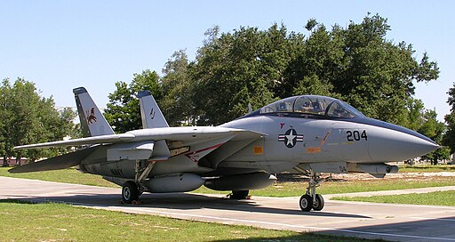 F-14 Tomcat sitting on the ground